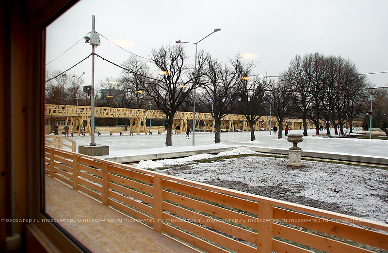 Московский репортаж, Москва, ЦПКиО, Парк Горького, каток, Сергей Капков, Ольга Захарова