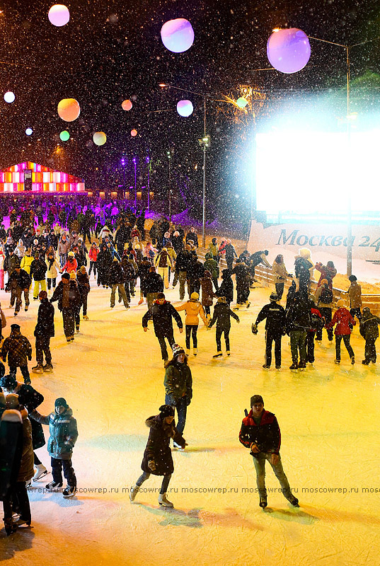 Московский репортаж, Москва, Парк Горького, Новый год