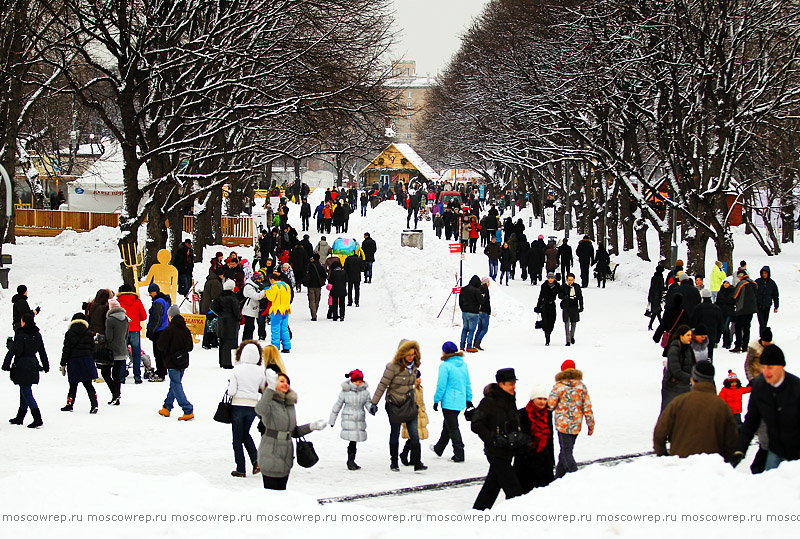 Московский репортаж, Москва, Парк Горького, Масленица, Полисский