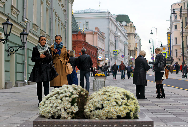 Московский репортаж, Москва, Большая Дмитровка, пешеходная зона