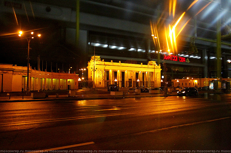 Московский репортаж, Москва, транспорт, ночной троллейбус