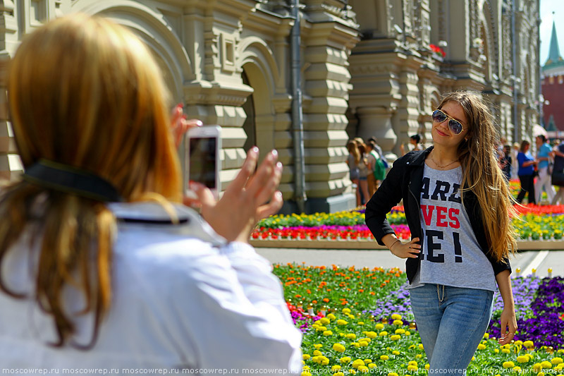 Москва, Московский репортаж, ГУМ, Фестиваль цветов