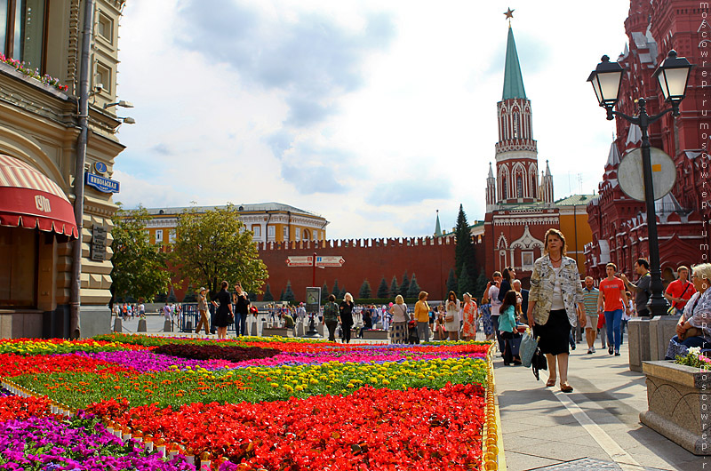 Москва, Московский репортаж, ГУМ, Фестиваль цветов