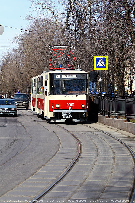 Москва, Московский репортаж, День рождения трамвая, 115 лет