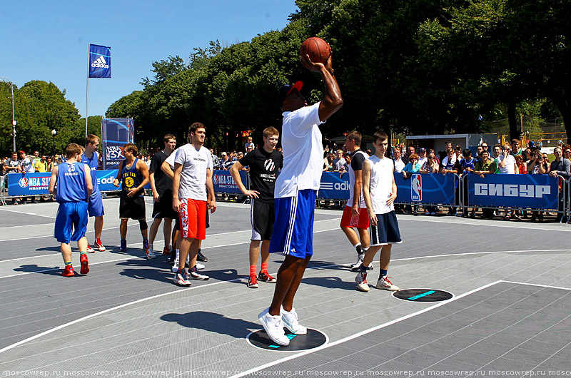 Московский репортаж, Москва, Парк Горького, PROспорт-парк, Adidas, NBA, Хорас Грант, NBA 3X, стритбол, баскетбол