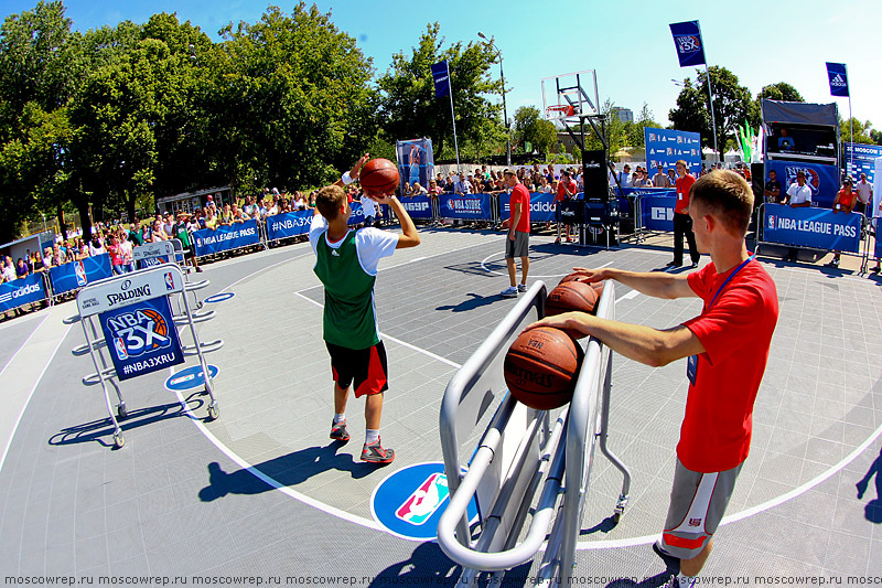 Московский репортаж, Москва, Парк Горького, PROспорт-парк, Adidas, NBA, Хорас Грант, NBA 3X, стритбол, баскетбол