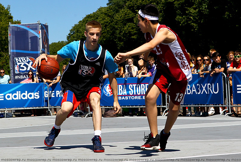 Московский репортаж, Москва, Парк Горького, PROспорт-парк, Adidas, NBA, Хорас Грант, NBA 3X, стритбол, баскетбол