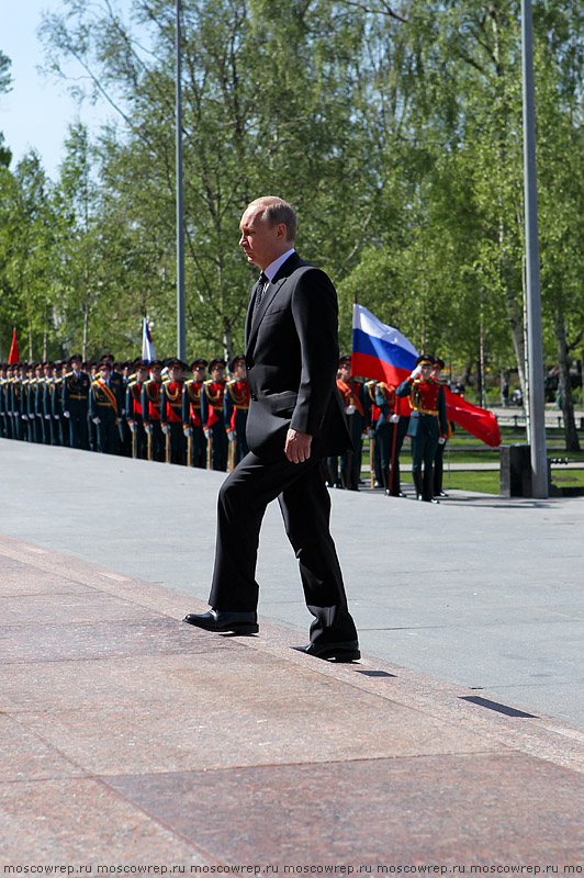 Московский репортаж, Москва, День Победы, Красная площадь, возложение венков