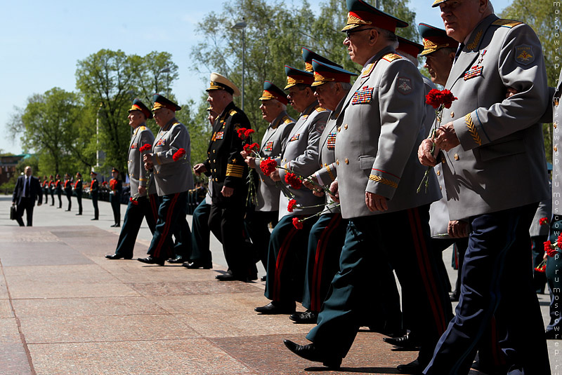 Московский репортаж, Москва, День Победы, Красная площадь, возложение венков