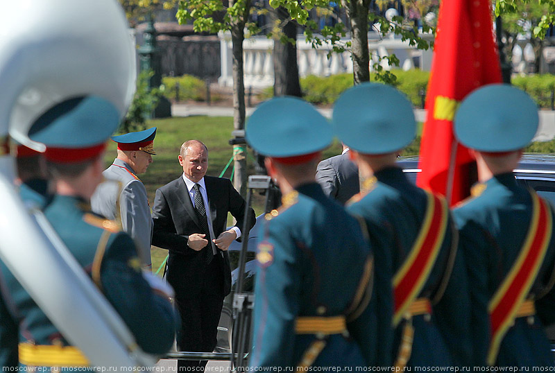 Московский репортаж, Москва, День Победы, Красная площадь, возложение венков