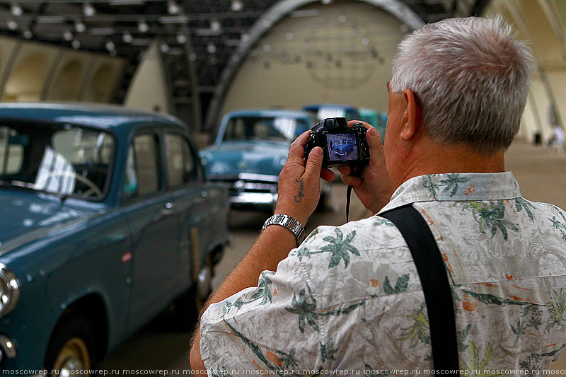 Московский репортаж, Москва, ВДНХ, Выставка ретромашин «Автомобильная промышленность»