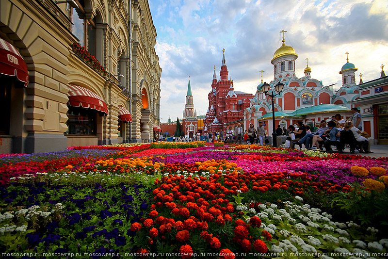 Москва, Московский репортаж, ГУМ, Фестиваль цветов