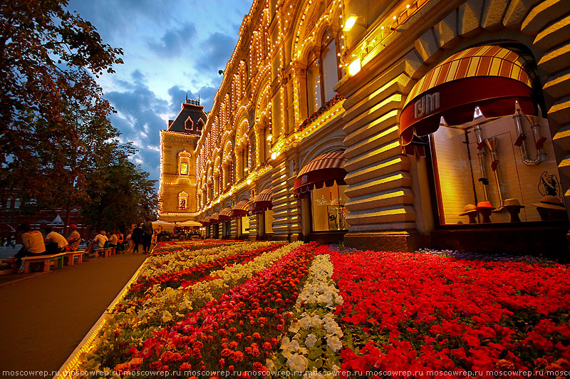 Москва, Московский репортаж, ГУМ, Фестиваль цветов