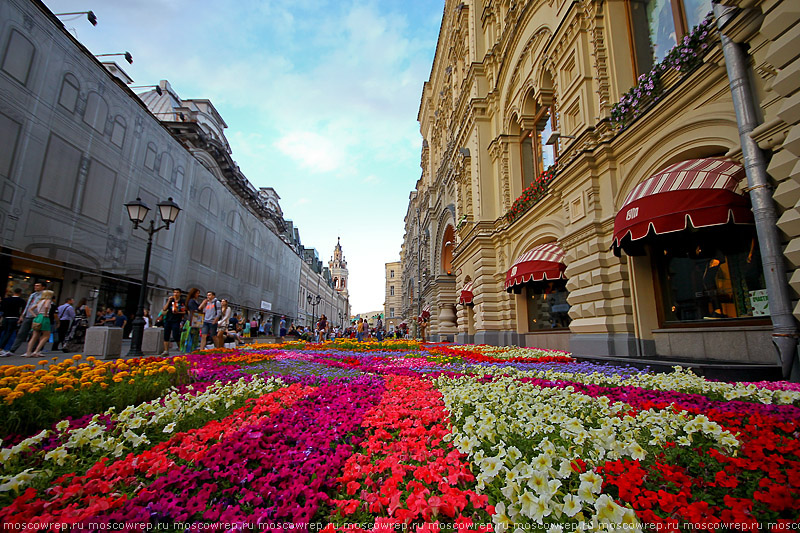 Москва, Московский репортаж, ГУМ, Фестиваль цветов