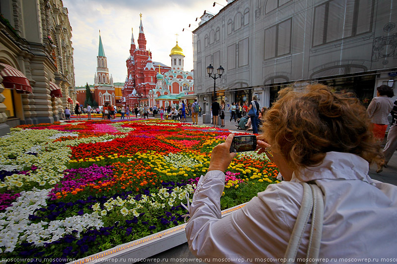 Москва, Московский репортаж, ГУМ, Фестиваль цветов