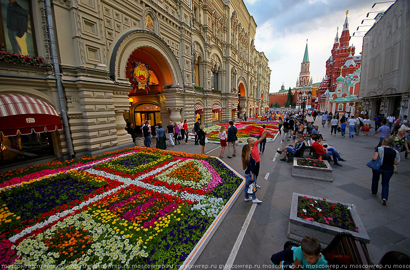 Москва, Московский репортаж, ГУМ, Фестиваль цветов