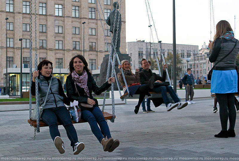 Московский репортаж, Москва, Москва пешеходная, пешеходные зоны, Триумфальная площадь