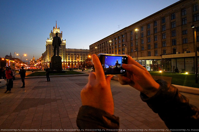 Московский репортаж, Москва, Москва пешеходная, пешеходные зоны, Триумфальная площадь