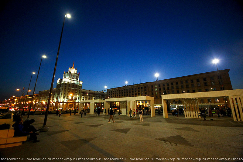 Московский репортаж, Москва, Москва пешеходная, пешеходные зоны, Триумфальная площадь