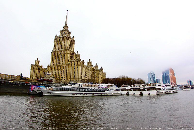 Москва, Московский репортаж, Москва река, навигация, Водоход, Инфофлот, Radisson Royal, Рэдиссон Ройал