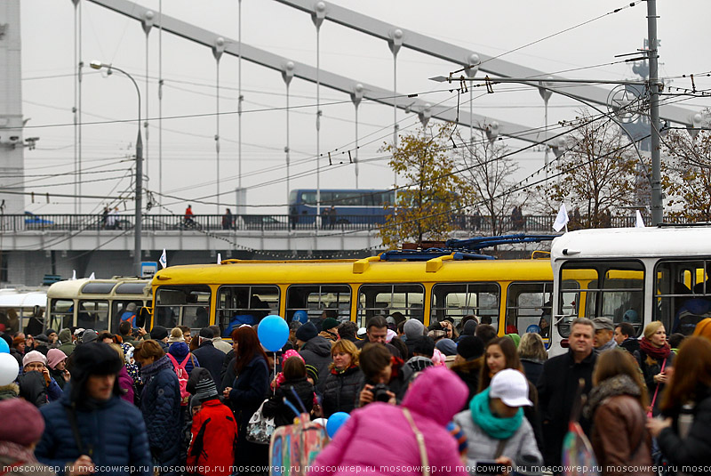 Москва, Московский репортаж, Мосгортранс, Праздник московского троллейбуса, парад троллейбусов, ретротроллейбус, троллейбус