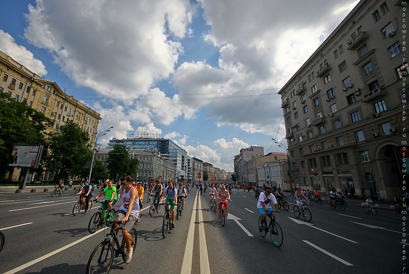 Московский репортаж, Москва, Велопарад, Велопарад-2016, Садовое кольцо, велоспорт, велосипед, байк, велобайк