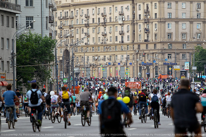 Московский репортаж, Москва, Велопарад, Велопарад-2016, Садовое кольцо, велоспорт, велосипед, байк, велобайк