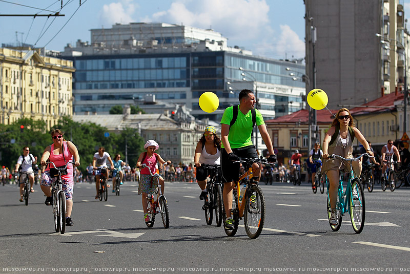 Московский репортаж, Москва, Велопарад, Велопарад-2016, Садовое кольцо, велоспорт, велосипед, байк, велобайк