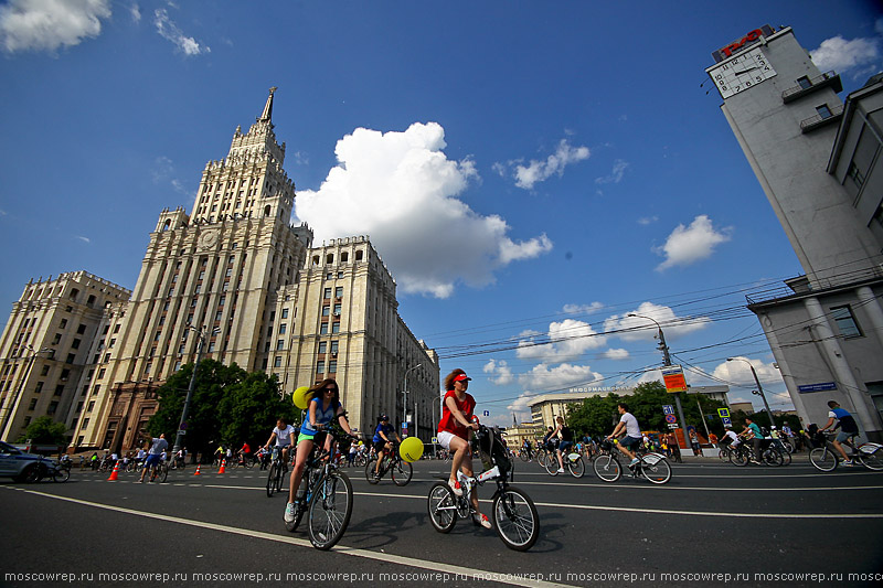 Московский репортаж, Москва, Велопарад, Велопарад-2016, Садовое кольцо, велоспорт, велосипед, байк, велобайк