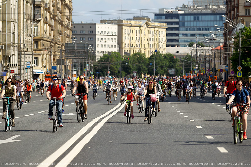 Московский репортаж, Москва, Велопарад, Велопарад-2016, Садовое кольцо, велоспорт, велосипед, байк, велобайк