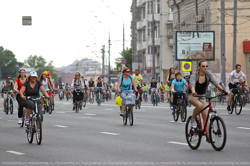 Московский репортаж, Москва, Велопарад, Велопарад-2016, Садовое кольцо, велоспорт, велосипед, байк, велобайк