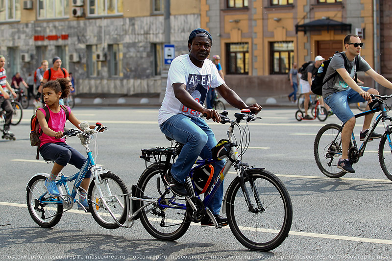 Московский репортаж, Москва, Велопарад, Велопарад-2016, Садовое кольцо, велоспорт, велосипед, байк, велобайк