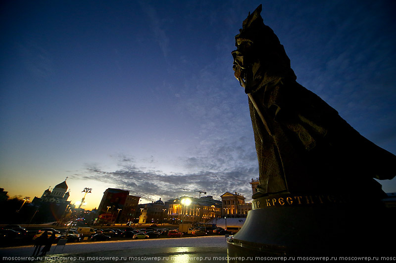 Московский репортаж, Москва, Православие, памятник князю Владимиру крестителю Руси