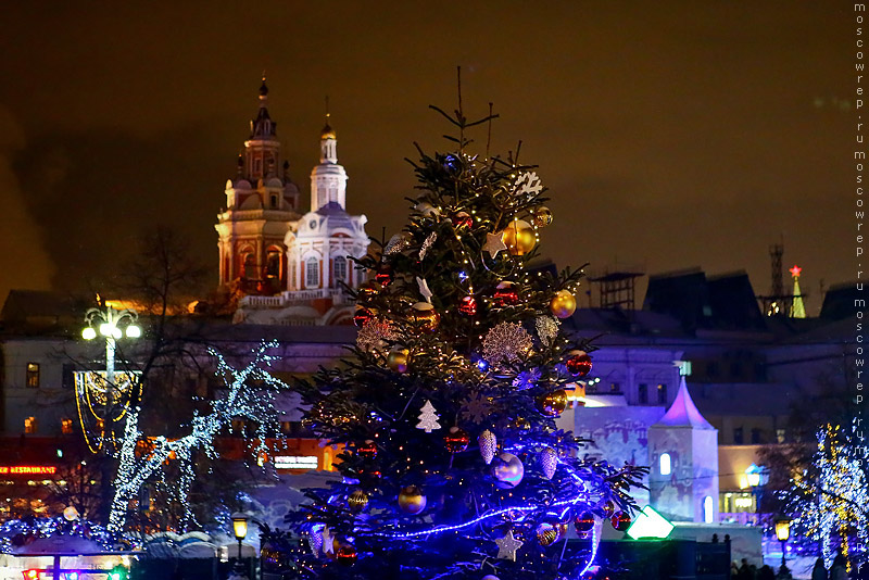 Москва, Московский репортаж, Новый год, Рождественский свет, Рождество