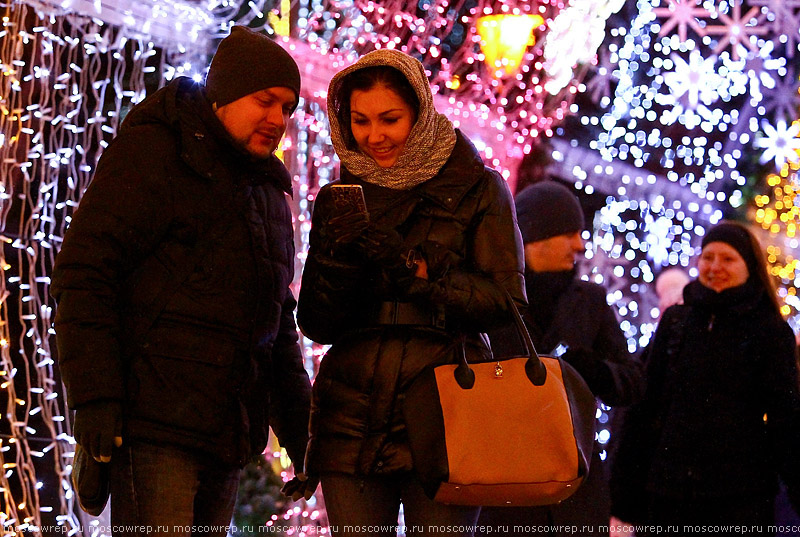 Москва, Московский репортаж, Новый год, Рождественский свет, Рождество