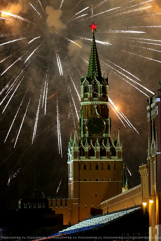 Московский репортаж, Москва, День Победы, 9 мая, салют