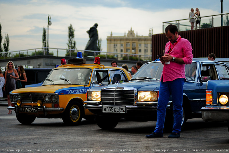 Московский репортаж, Москва, РККА, Ралли Клуб Классических Автомобилей, автопробег Ночная Москва 