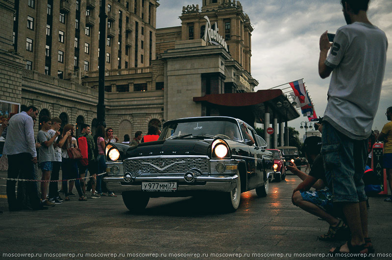 Московский репортаж, Москва, РККА, Ралли Клуб Классических Автомобилей, автопробег Ночная Москва 