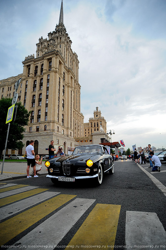 Московский репортаж, Москва, РККА, Ралли Клуб Классических Автомобилей, автопробег Ночная Москва 