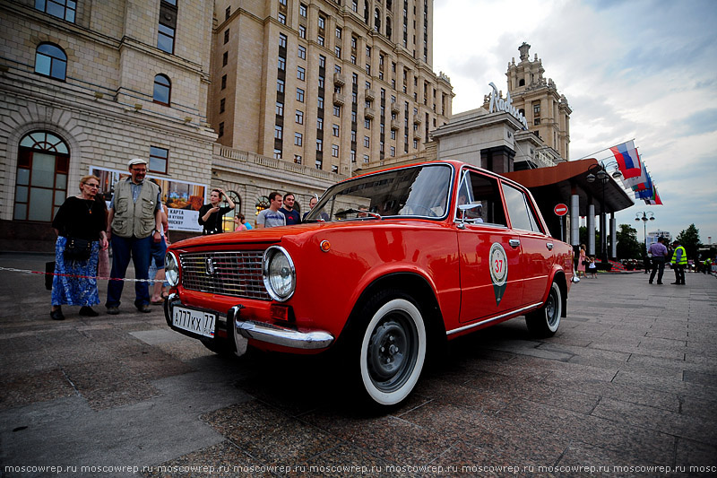 Московский репортаж, Москва, РККА, Ралли Клуб Классических Автомобилей, автопробег Ночная Москва 