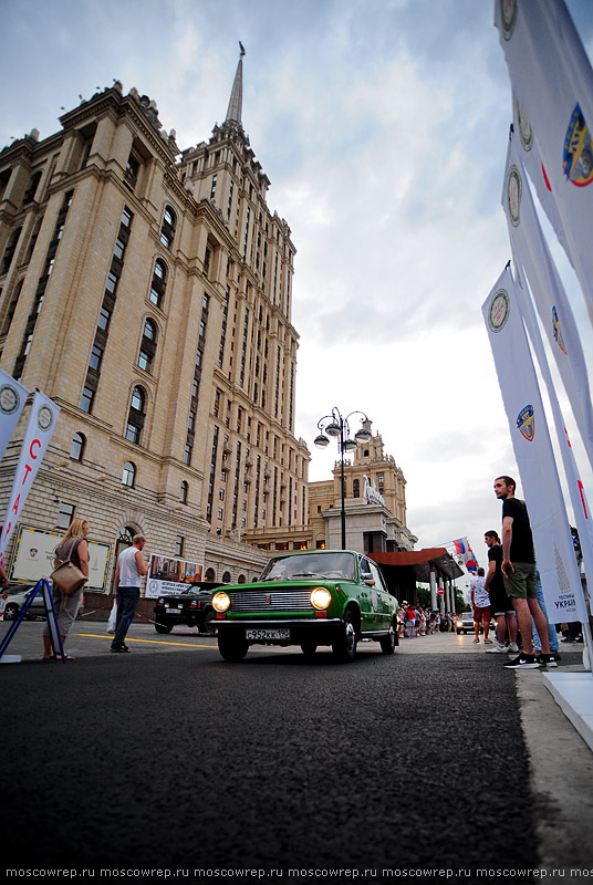 Московский репортаж, Москва, РККА, Ралли Клуб Классических Автомобилей, автопробег Ночная Москва 