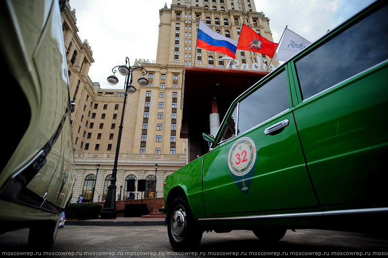 Московский репортаж, Москва, РККА, Ралли Клуб Классических Автомобилей, автопробег Ночная Москва 