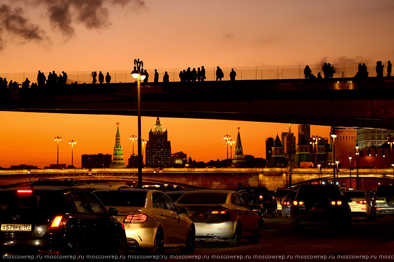 Московский репортаж, Москва, Зарядье, парк, Парящий мост, Moscow, Zariadie, Zaryadye, parc