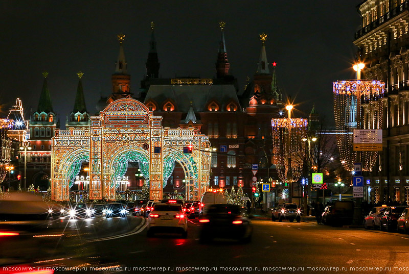 Москва, Московский репортаж, Путешествие в Рождество, Moscow, Russia, New Year, Happy New Year