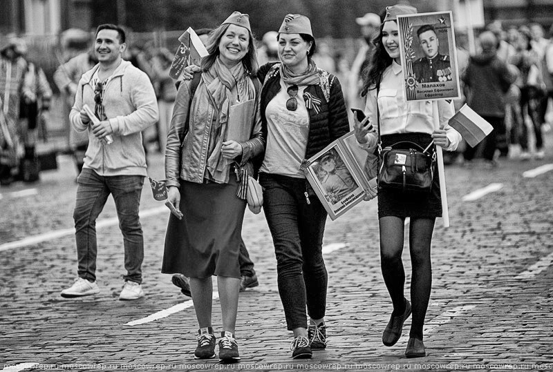 Московский репортаж, Москва, День Победы, 9 мая, Бессмертный полк, Moscow, Russia, Victory day