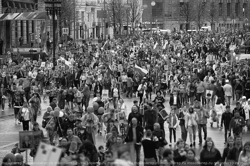 Московский репортаж, Москва, День Победы, 9 мая, Бессмертный полк, Moscow, Russia, Victory day